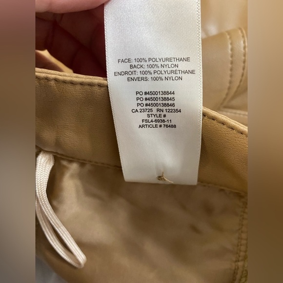 Wilfred Aritzia Rebel High Waisted Straight Leg Vegan Leather Pants - Picture 11 of 14